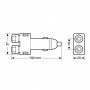 Lampa Spinotto 12/24 V con attacchi a morsetto
