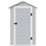 Casetta "Harmony Small Store" in PP con porta battente e finestra (L.134 x P.104 x H.204)cm, grigio chiaro