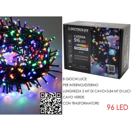 96 Luci Led Multicolor x Interno/Esterno