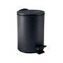 Spirella Pattumiera a pedale Steel 3l colore nero opaco