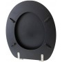Spirella Sedile wc Cléo colore nero