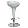 Sgabello da Bar “Boston” in ABS Silver Lucido