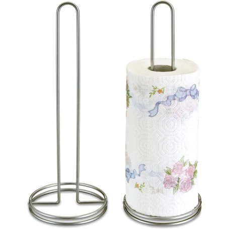 Metaltex Porta Rotolo Carta da Cucina “Profi Roll-Silver”