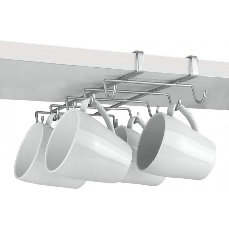 Metaltex Sottoripiano Porta Tazze “My-Mug – Silver” 10 Posti