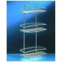 Metaltex Mensola Rettangolare a 3 Piani “Onda – Silver”