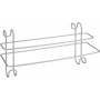 Metaltex  Doppia barra con ganci “Radius Silver” in filo di ferro Polytherm