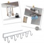 Metaltex Sottoripiano con Ganci “My-Hooks – Silver” 10 Posti