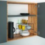Metaltex Set 2 mensole sovrapponibili “Level 2 – Lava” in filo di ferro Touch-Therm