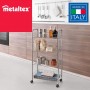 Metaltex Scaffaletto 4 piani smontabili “Ascona” in filo e tubo di ferro Polytherm