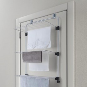 Metaltex Stendibiancheria 3 piani “Gale 11” per box-doccia o dietroporta in filo e tubo di ferro Epother