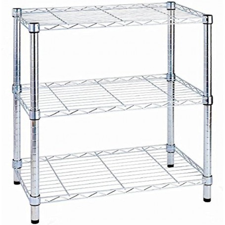 Scaffale Cromato 3 Ripiani 60x35xH90 cm