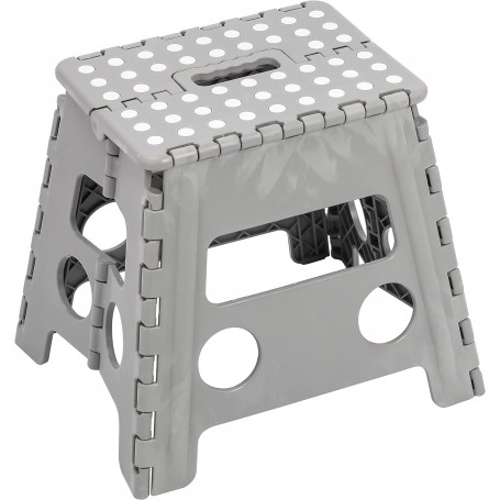 Sgabello pieghevole clic-clac grigio Alto