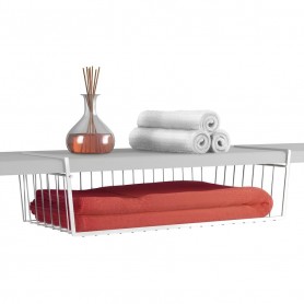 Metaltex Cestello sottoripiano “Babatex 50” in filo e piattina di ferro LDPE