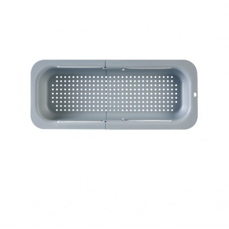 Lavafrutta estendibile "Cayman" in PP per lavello grigio 35/48x20x6,5 cm