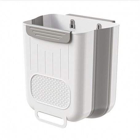 Contenitore porta organico estendibile per anta cucina bianco 25x16x27 cm
