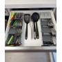 Metaltex Portaposate regolabile “Uni-Fit” con piedini antiscivolo