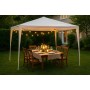Gazebo Facile Bianco 3x3 m – Struttura Leggera per Giardino, Eventi e Mercati