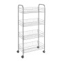 Metaltex Scaffaletto 4 piani smontabili “Ascona” in filo e tubo di ferro Polytherm