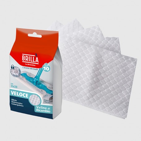 Panni Ricambio Brillà per Attrezzo Veloce – 10 Pezzi