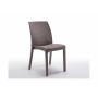 Sedia "Virginia" in Resina Effetto Polirattan Taupe - VestiAmo Casa