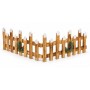 Steccato natalizio in legno L 90 x H 24 cm