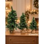 Albero di Natale decorativo con base in juta – Ø 9,5 x H 45 cm