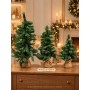 Albero di Natale decorativo con base in juta – Ø 11 x H 60 cm