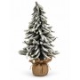 Albero di Natale innevato con base in juta – Ø 8 x H 44 cm