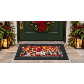 Tappeto Natalizio Luminoso e Musicale con Funzione Try-Me, 45 × 75 cm