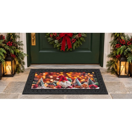 Tappeto Natalizio Luminoso e Musicale con Funzione Try-Me, 45 × 75 cm