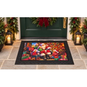 Tappeto Natalizio Luminoso e Musicale con Funzione Try-Me, 45 × 75 cm