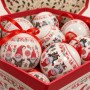 Set 14 Palline di Natale 75 mm Mix 2 Assortimenti in Scatola Decorativa