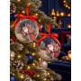 Set 14 Palline di Natale 75 mm Mix 2 Assortimenti con Scatola Decorativa