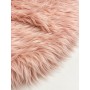Copribase Albero di Natale in Pelo Sintetico Rosa Ø 90 cm