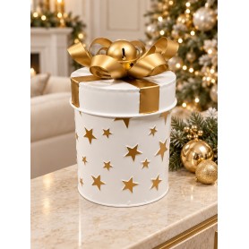 Scatola Pacco Regalo Bianca H 23 cm