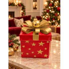 Scatola Pacco Regalo Rossa H 20 cm