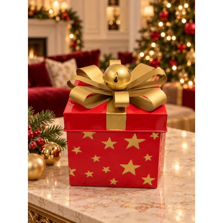 Scatola Pacco Regalo Rossa H 20 cm