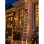 Babbo Natale con Scala Luminosa 3 m RGBY Multicolor IP44