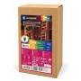 Babbo Natale con Scala Luminosa 1 m RGBY Multicolor IP44