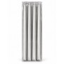 Set 4 Candele Lisce Silver da 30 cm