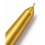 Set 6 Candele Lisce Oro da 20 cm