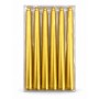 Set 6 Candele Lisce Oro da 20 cm