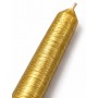 Set 2 Candele Graffiate da 25 cm Oro