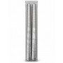 Set 2 Candele Graffiate da 25 cm Silver