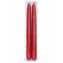Set 2 Candele Graffiate da 25 cm Rosse
