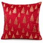 Cuscino Natalizio in Velluto Decorato 45 x 45 cm Rosso