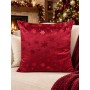 Cuscino Natalizio in Velluto Decorato 45 x 45 cm Bordeaux