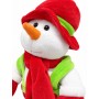 Pupazzo di Neve con Sax H. 35 cm Luminoso, con Movimento e Musicale