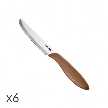 Tescoma Coltello Tavola, 12 cm 6 pz marrone "Presto"
