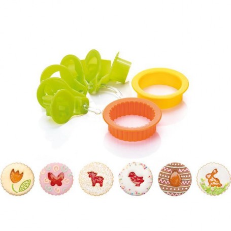 Tescoma Tagliabiscotti Per Frollini Di Pasqua, 8 pz “Delicia”
